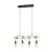 Eglo Lampa Wisząca Townshend Stal Drewno Czarny Brązowy | IP20 - Nadaje Się Do 4x E27 