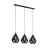 Eglo Lampa Wisząca Carlton 5 Stal Czarny | IP20 - Nadaje Się Do 3x E27 