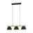 Eglo Lampa Wisząca Sherburn Stal Drewno Czarny Brązowy | IP20 - Nadaje Się Do 3x E27 