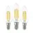 Opakowanie 3x Eglo LED Świeca E14 Włókno Przezroczysty 21W 806lm - 827 Bardzo Ciepła Biel | Zamienne 60W