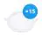 Opakowanie 15x Bright Choice LED Downlight UltraSlim 15W 1200lm 110D - 840 Zimna Biel | 190mm - Aukko 175mm