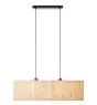 Brilliant Wimea Lampa Wisząca Metal Czarny Beige | Nadaje Się Do 2x E27