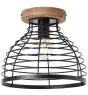 Brilliant Avia Lampa sufitowa Metal Drewno Czarny | 300mm - Nadaje Się Do 1x E27