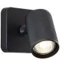 Brilliant Marty Światło Ścienne Aluminium Piaszczysty Czarny 5W 350lm - 830 Ciepła Biel | W Tym 1x GU10