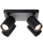 Brilliant Marty Lampa sufitowa Aluminium Piaszczysty Czarny 20W 1400lm - 830 Ciepła Biel | W Tym 4x GU10