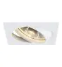 SLV New Tria 1 Spot Aluminium Valkoinen Plac | Aukko 150mm - Nadaje Się Do 1x GU10 (AR111) 
