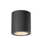 SLV Sitra Lampa sufitowa Aluminium Szary Okrągła | Zewnętrzna - IP44 - Nadaje Się Do 1x GX53 