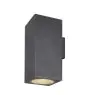 SLV Enola Up/Down Światło Ścienne Aluminium Szary Plac 55W 6000lm - 930-940 CCT | Zewnętrzna - IP65 - Najlepsze Renderowanie Kolorów