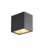 SLV Sitra S Światło Ścienne Aluminium Szary 6.2W 620lm - 830-840 CCT | Zewnętrzna - IP44