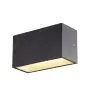 SLV Sitra M Up/Down Światło Ścienne Aluminium Szary 14W 1880lm - 830-840 CCT | Zewnętrzna - IP65