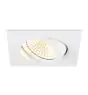 SLV New Tria Uniwersalny 68 Spot Aluminium Valkoinen Plac 8.6W 600lm 60D - 925-930-940 CCT | Aukko 68mm - Najlepsze Renderowanie Kolorów - Ściemnianie 