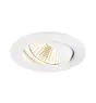 SLV New Tria Uniwersalny 68 Spot Aluminium Valkoinen Okrągła 8.6W 600lm 38D - 925-930-940 CCT | Aukko 68mm -  Najlepsze Renderowanie Kolorów - Ściemnianie 