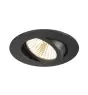 SLV New Tria 68 Spot Aluminium Czarny Okrągła 11W 700lm 38D - 918-930 Dim To Warm | Aukko 68mm -  Najlepsze Renderowanie Kolorów