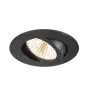 SLV New Tria 68 Spot Aluminium Czarny Okrągła 8.3W 705lm 38D - 927 Bardzo Ciepła Biel | Aukko 68mm -  Najlepsze Renderowanie Kolorów - Ściemnianie 