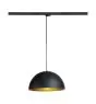 SLV Reflektor szynowy Lampa Wisząca Forchini M 40 3-Fazowy Stal Czarny | Nadaje Się Do 1x E27 