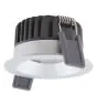 Ledvance LED Spot Fix Aluminium srebro 8W 680lm 36D - 930 Ciepła Biel | Aukko 68mm - IP44 - Najlepsze renderowanie kolorów - Ściemnianie