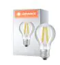 Ledvance Classic Superior LED Żarówka E27 Gruszka Włókno Przezroczysty 13.8W 1521lm - 927 Bardzo Ciepła Biel | Najlepsze renderowanie kolorów - Ściemnianie - Zamienne 100W