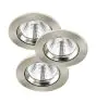 Opakowanie 3x Nordlux Spot Fremont Metal Szary 4.5W 345lm 36D - 827 Bardzo Ciepła Biel | 85mm - IP23- Ściemnianie