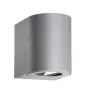 Nordlux Canto 2 Światło Ścienne Aluminium Szary Up & Down - 10.6W 500lm - 830 Ciepła Biel | IP44