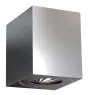 Nordlux Canto Kubi 2 Światło Ścienne Stal Nierdzewna Up & Down - 10.6W 500lm - 830 Ciepła Biel | IP44