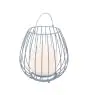 Nordlux Lampa Stołowa Jim To-Go Portable Akumulator Metal Szary 3W 300lm - 827 Bardzo Ciepła Biel | 3-Stopniowy Ściemnianie 