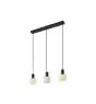 Nordlux Milford Mini 3-Rail Lampa Wisząca Szkło Czarny | Nadaje Się Do 3x E14