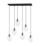 Emibig Lampa Wisząca Astral Stal Czarny | Nadaje Się Do 6x E14 - Max 10W