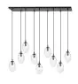 Emibig Lampa Wisząca Astral Stal Czarny | Nadaje Się Do 9x E14 - Max 10W