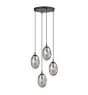 Emibig Lampa Wisząca Astral Stal Czarny | Nadaje Się Do 4x E14 - Max 10W