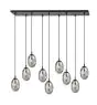 Emibig Lampa Wisząca Astral Stal Czarny | Nadaje Się Do 9x E14 - Max 10W