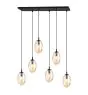 Emibig Lampa Wisząca Astral Stal Czarny | Nadaje Się Do 6x E14 - Max 10W