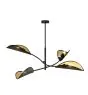 Emibig Lampa sufitowa Lotus Stal Czarny | Nadaje Się Do 4x E14 - Max 10W