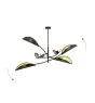 Emibig Lampa sufitowa Lotus Stal Czarny | Nadaje Się Do 6x E14 - Max 10W