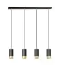 Emibig Lampa Wisząca Fumiko Stal Czarny | Nadaje Się Do 4x GU10 - Max 10W