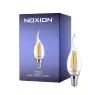 Noxion Lucent LED E14 świeczka z wydłużonym czubkiem świeca Włókno Przezroczysty 4.5W 470lm - 827 Bardzo Ciepła Biel | Ściemnianie - Zamienne 40W