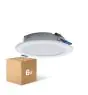 Opakowanie 6x Opakowanie 6x LED Downlight Pan 12W 960lm 840 Zimna Biel | 121mm - Aukko 100mm