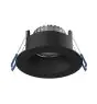 Noxion LED Spot Ares Głęboki ring Czarny 6W 540lm 927-940 3CCT - Z Inner Pierścień Czarny | Aukko 68mm