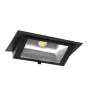 LED Downlight Wallwasher Wally Maxi Czarny 46W 6050lm 70x75D - 830 Ciepła Biel - 238x145mm