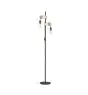 Eglo Lampa podłogowa Townshend Stal Drewno Czarny Brązowy | IP20 - Nadaje Się Do 2x E27 