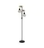 Eglo Lampa podłogowa Townshend 5 Stal Drewno Czarny | IP20 - Nadaje Się Do 2x E27 