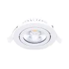 Noxion LED uchylny Slim Spot Valkoinen 6W 550lm - 930 Ciepła Biel | Aukko 75mm - IP54 - Najlepsze renderowanie kolorów 