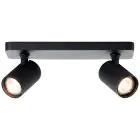 Brilliant Marty Lampa sufitowa Aluminium Piaszczysty Czarny 10W 700lm - 830 Ciepła Biel | W Tym 2x GU10