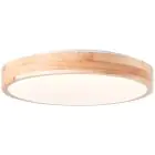 Brilliant Slimline Lampa sufitowa Metal Drewno Plastikowy Valkoinen 22W 2400lm - 830 Ciepła Biel | 345mm