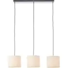 Brilliant Teddy Lampa Wisząca Metal Tekstyl Beige | Nadaje Się Do 3x E27