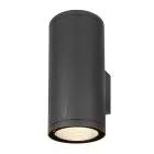 SLV Enola Up/Down Światło Ścienne Aluminium Szary Okrągła 55W 6000lm - 930-940 CCT | Zewnętrzna - IP65 - Najlepsze Renderowanie Kolorów