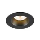 SLV New Tria 68 Spot Aluminium Czarny Okrągła 8.3W 460lm 38D - 927 Bardzo Ciepła Biel | Aukko 68mm -  Najlepsze Renderowanie Kolorów - Ściemnianie 