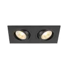 SLV New Tria 155 Spot Aluminium Czarny Plac | Nadaje Się Do 2x GU10 