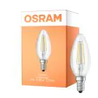 Osram Classic LED E14 świeca Włókno Przezroczysty 4W 470lm - Relax and Active - 827 Bardzo Ciepła Biel | Zamienne 40W