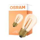 Osram Vintage 1906 LED E27 Edison Włókno Złoty 4.8W 360lm - 822 Bardzo Ciepła Biel | Ściemnianie - Zamienne 40W