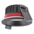 Ledvance LED Spot Fire Rated Aluminium Czarny 8W 680lm 36D - 930 Ciepła Biel | Aukko 68mm - IP65 - Najlepsze renderowanie kolorów - Ściemnianie